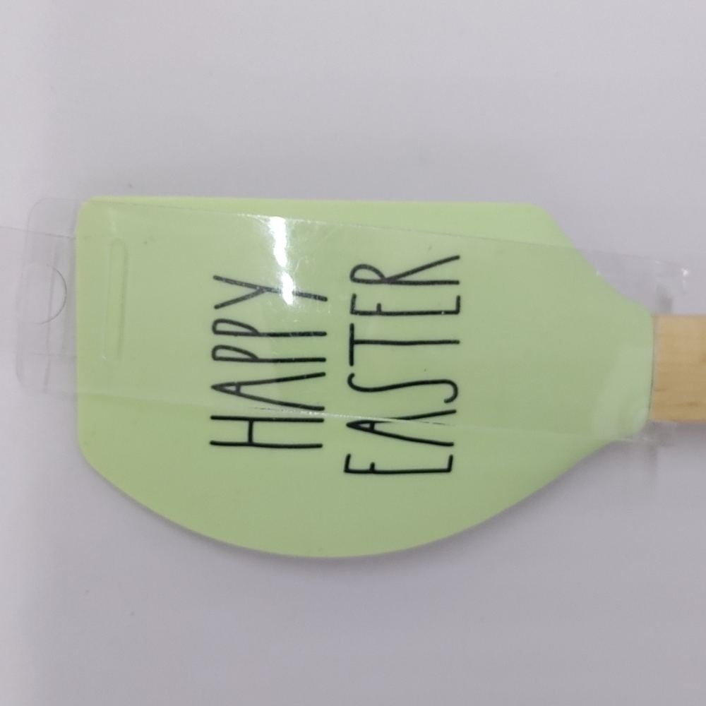 rae dunn Happy Easter Silicon Spatula And Egg Cookie Cutter New - Picture 2 of 5